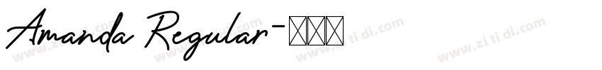 Amanda Regular字体转换